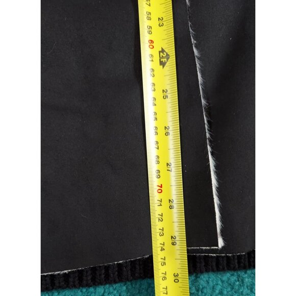 Twelfth Love Faux Suede Sweater with Faux Cheetah Fur Black Size Large - Picture 7 of 8